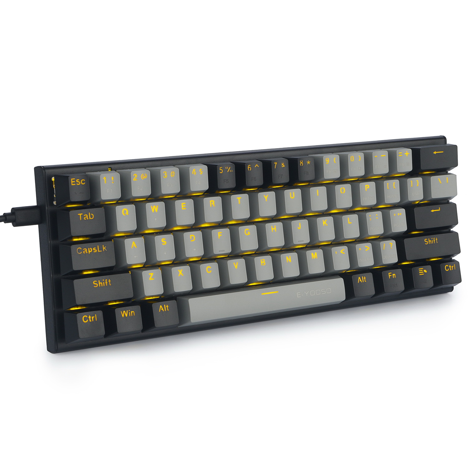 Professional 61 Key Led Backlit Mechanical Gaming Keyboard Usb Wired 60 Percent Mechanical Keyboard