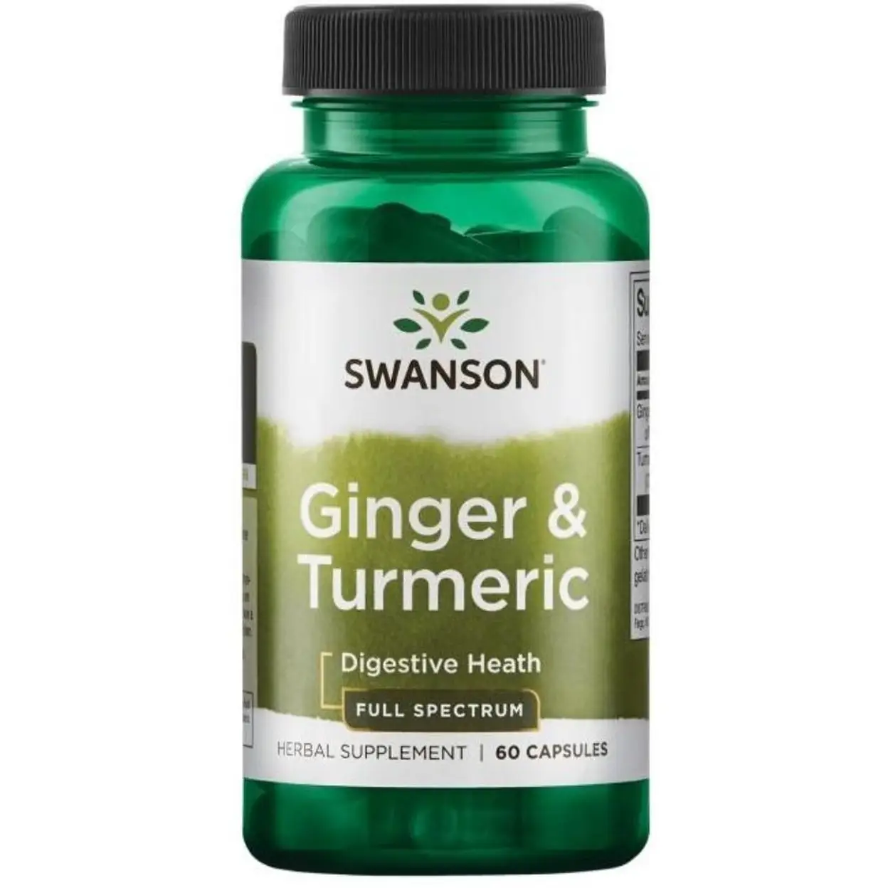 Swanson Full Spectrum Ginger + Turmeric Joint Digestive Capsules - 60 Capsules