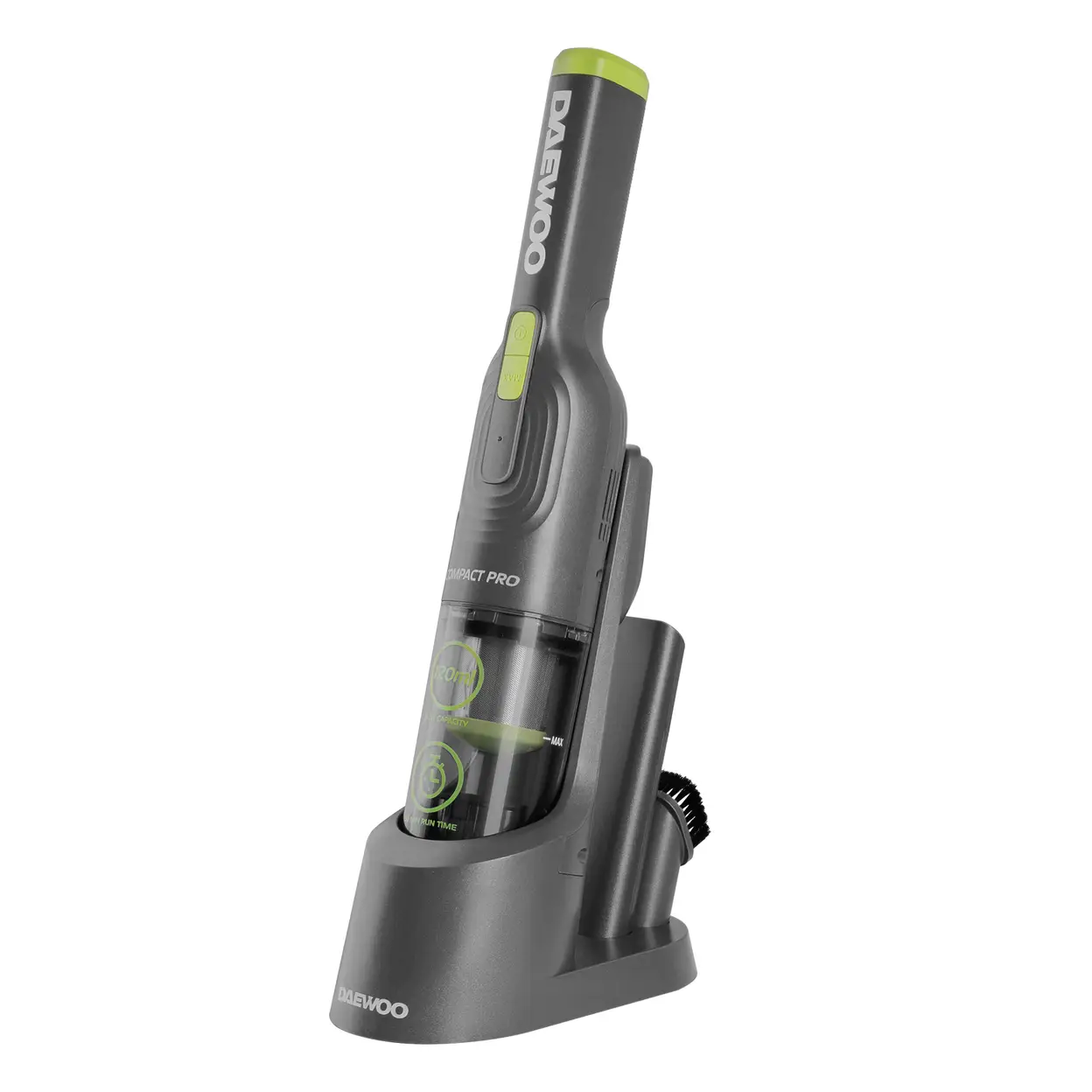 DAEWOO Cyclone Compact Pro 11.1V Handheld Vacuum – High Suction, Lightweight, Washable Filter – Green/Grey, FLR00173GE