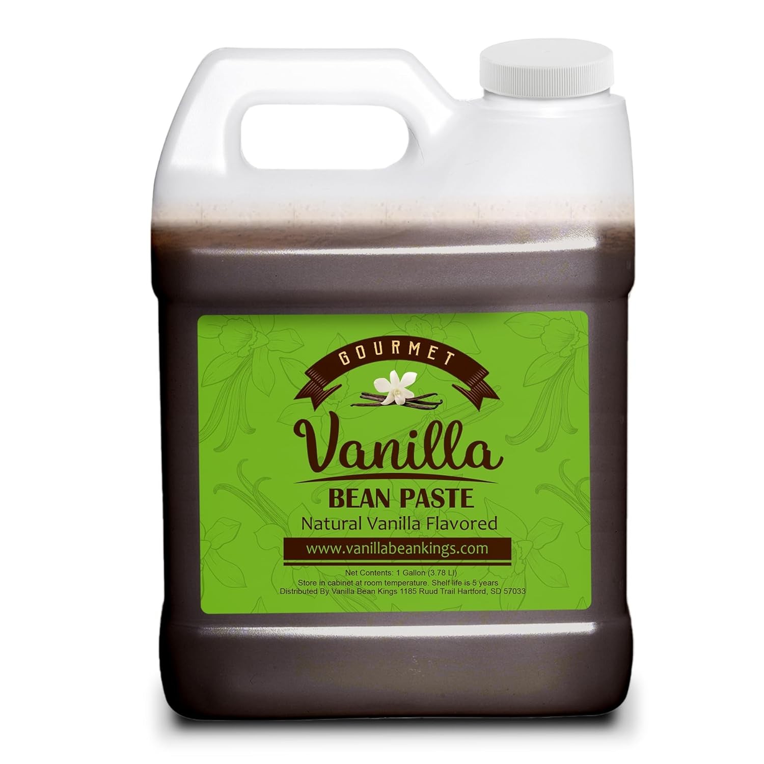 Vanilla Bean Paste for Baking and Cooking - Gourmet Madagascar Bourbon Blend made with Real Vanilla Seeds - 1 Gallon