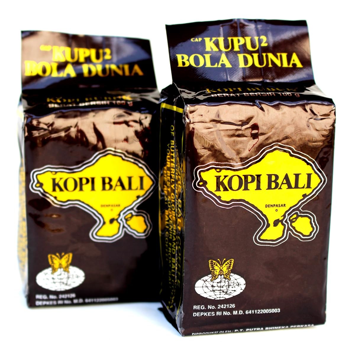 Kupu Kupu Bola Dunia Indonesia Bali Coffee Bali Original Powder 100g Pack of 2