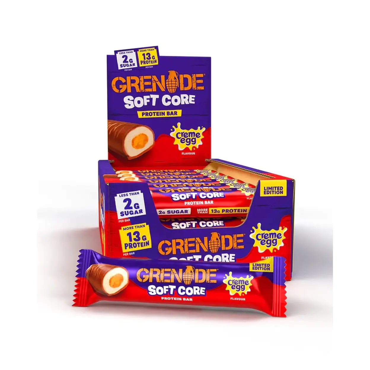 Grenade Protein Nutrition Bars Creme Egg - 18 x 45g
