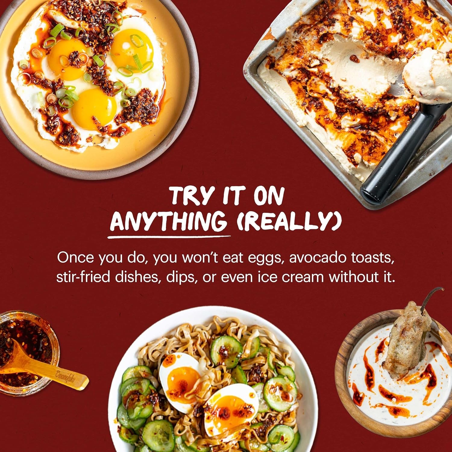 Momofuku Chili Crunch by David Chang, (5.5 Ounces), Chili Oil with Crunchy Garlic and Shallots, Spicy Chili Crisp