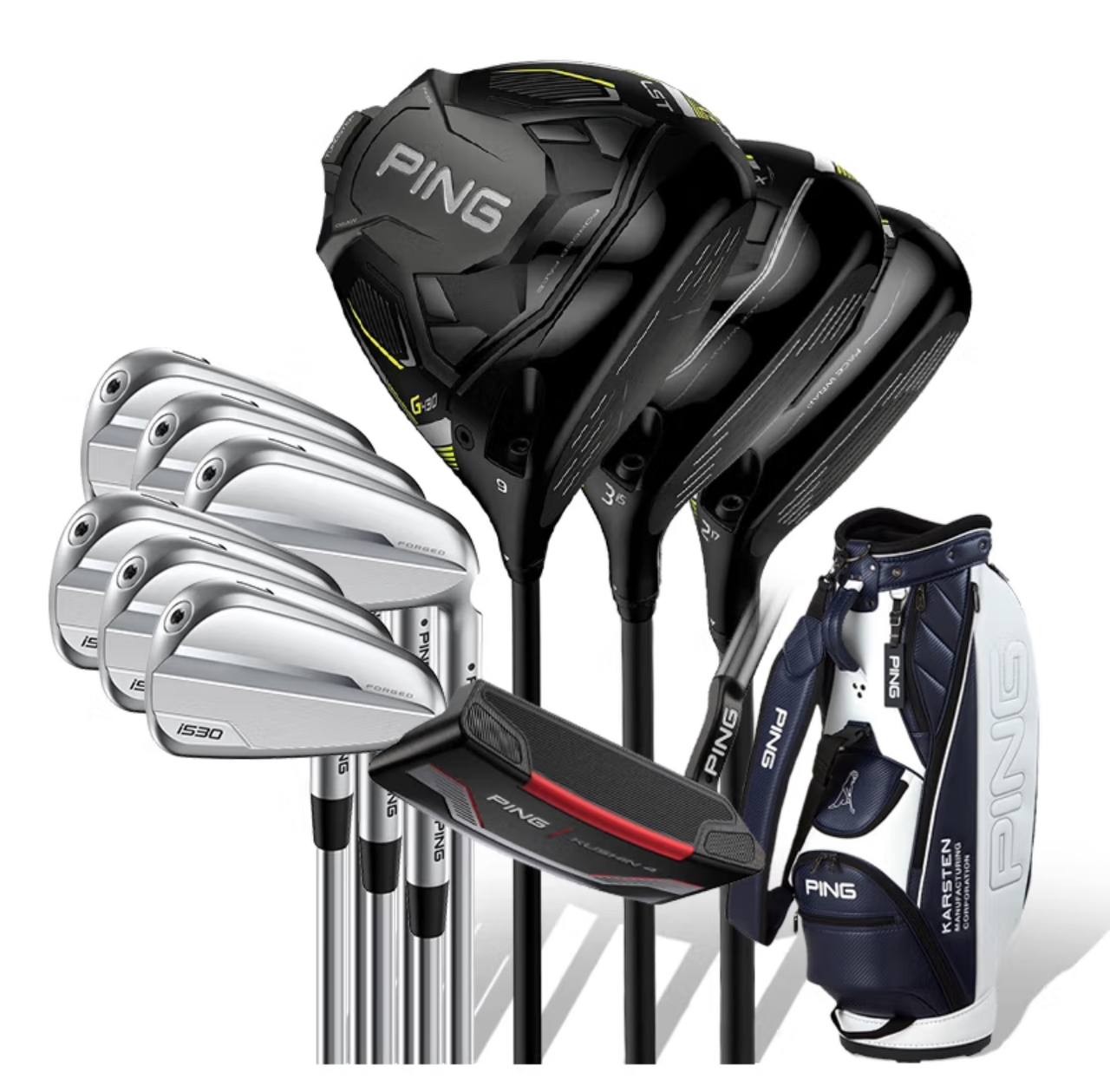 PING Japan imported golf clubs men's set new 430 wood with i530 iron combination set carbon SR 3 wood 6 iron 1 push 1 pack