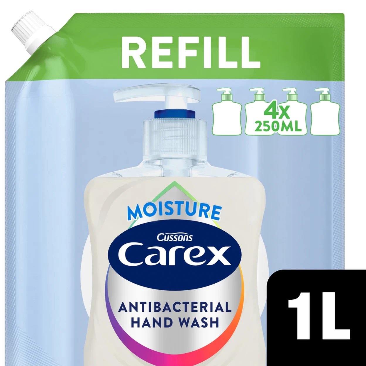 Carex Antibacterial Hand Wash Moisture Refill 1L