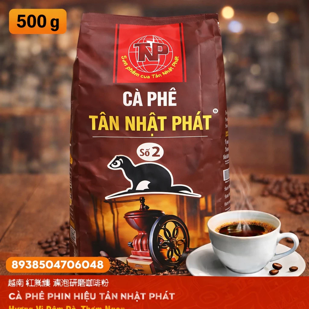 Vietnamese Tan Nhat Phat Filtered and Ground Coffee Powder (500g packet)