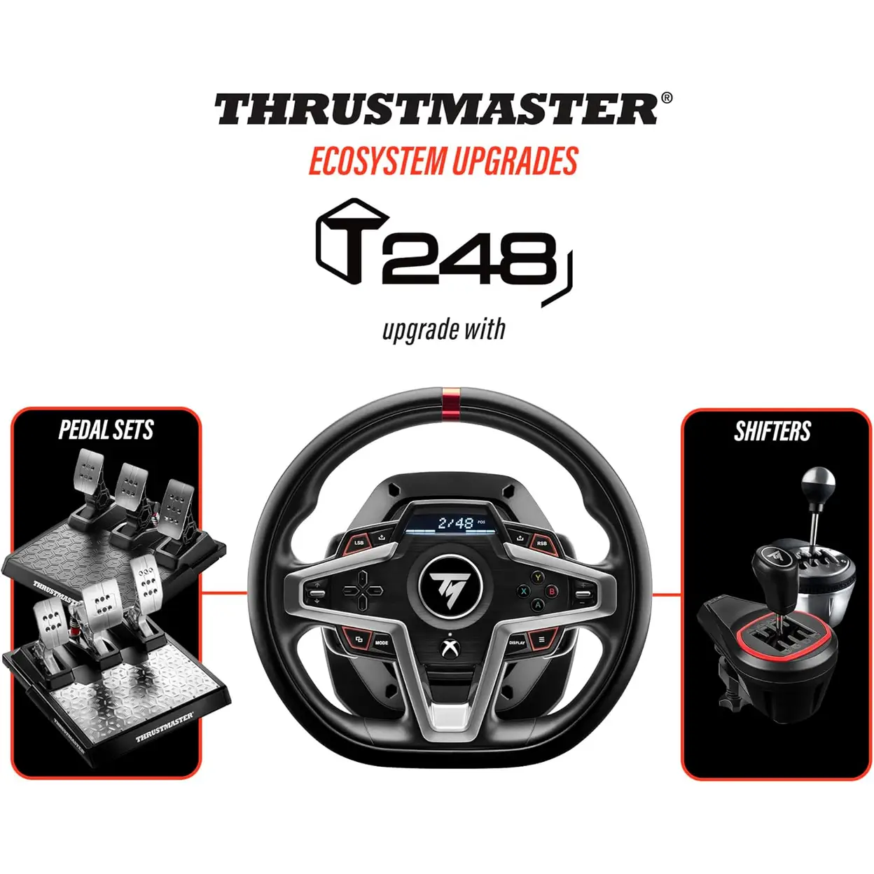 Thrustmaster T-248X Racing Wheel and Pedals (Xbox and PC)