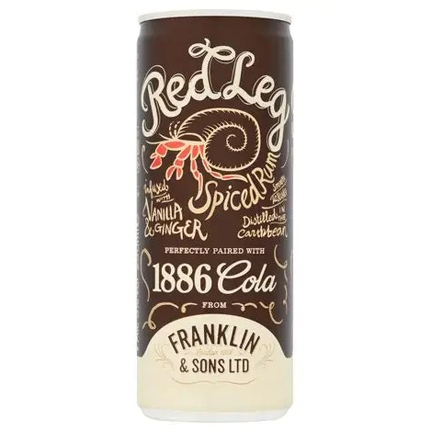 Franklin & Sons - Red Leg Rum & Franklin 1886 Cola 5% Abv - 12 x 250ml