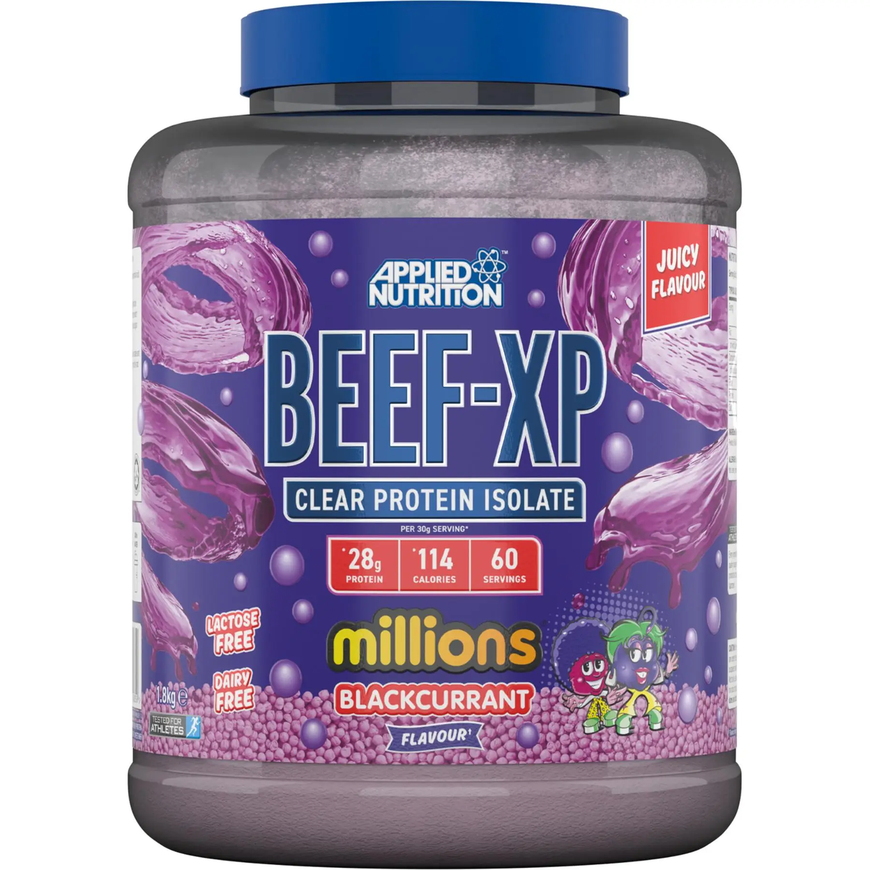 Applied Nutrition Beef-XP Beef Protein Nutrition Powder Blackcurrant Millions Flavour - 1.8kg